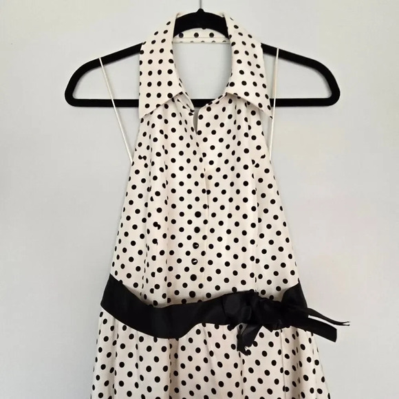 Carmen Marc Valvo Silk Halter Midi Dress - Picture 3 of 15